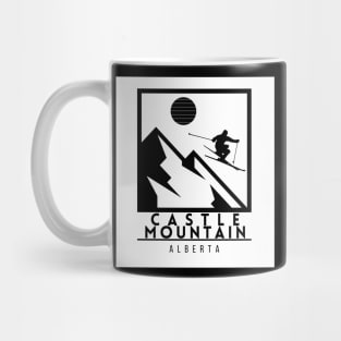 Castle Mountain Alberta Canada ski Mug